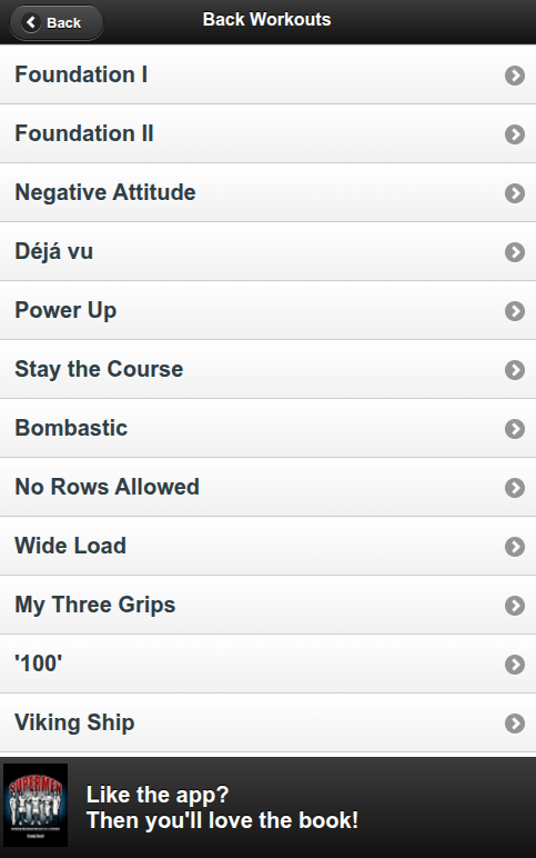 Supermen back workouts