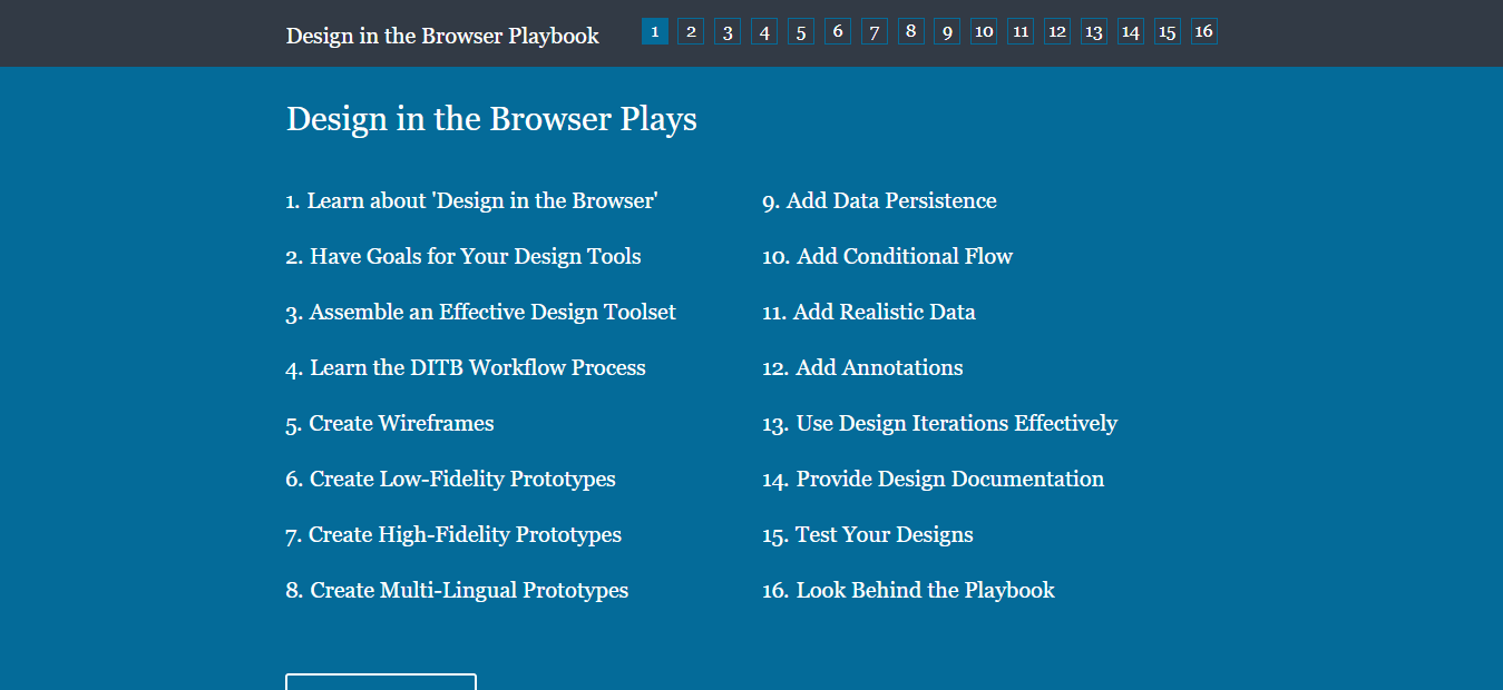 Design in the Browser Playbook